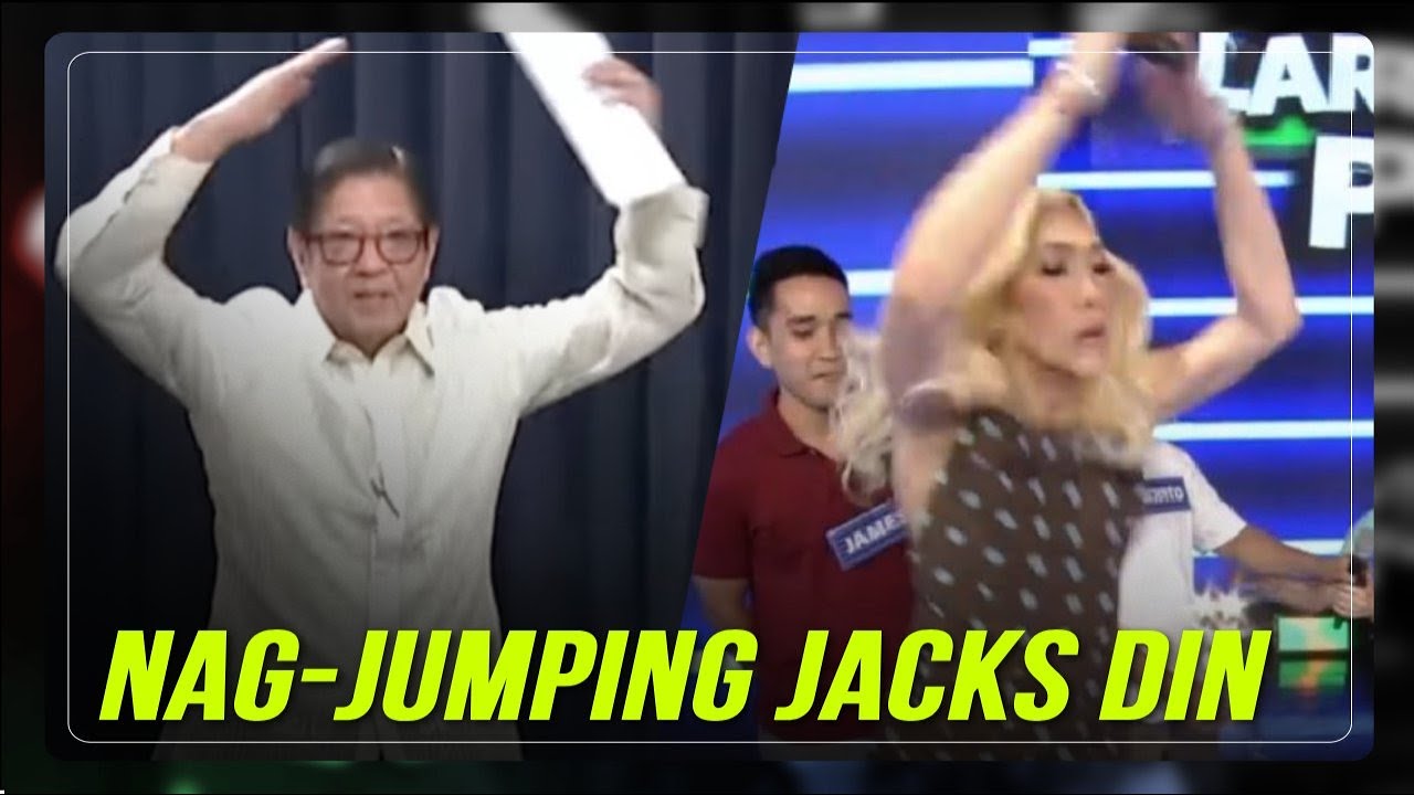 Vice Ganda ginaya ang pag-jumping jacks ni Bongbong Marcos  | ABS-CBN News