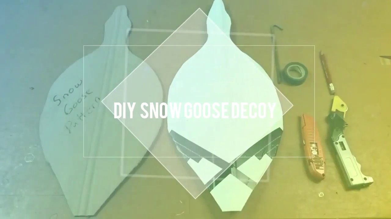 DIY Snow goose decoy