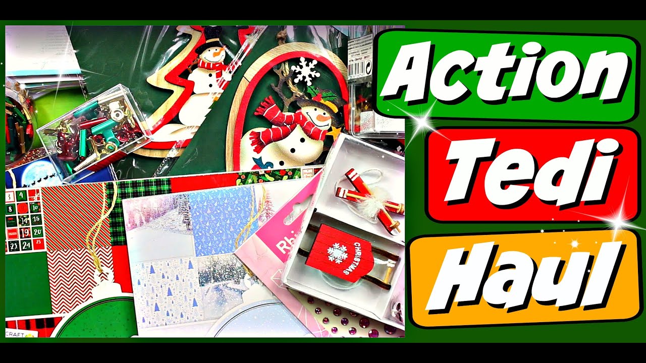 XXL 110 Euro Action & Tedi Bastel Haul November 2020 - Bastelbedarf f&uuml;r Weihnachten - 9999 Dinge