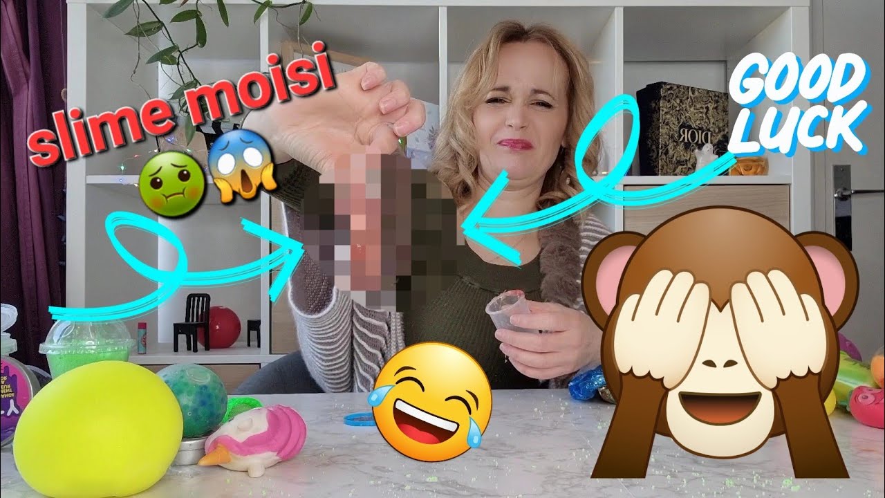 je découvre un slime moisi 🤢🤮 dernier tri de l'année ma collection slime balle anti stress