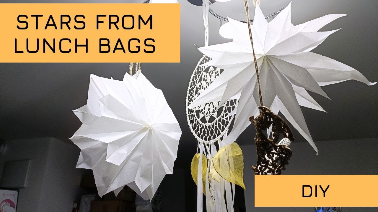 DIY: Gwiazdki z torebek śniadaniowych ⭐ DIY: Stars from lunch bags