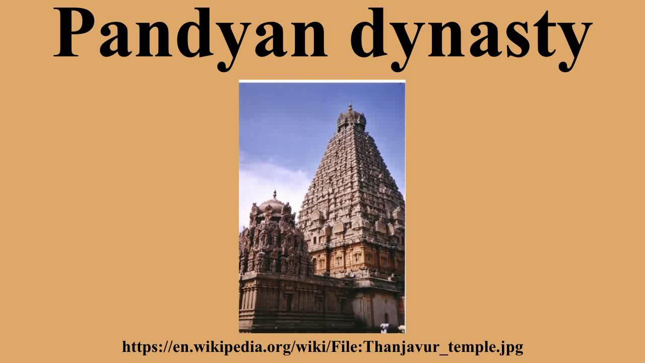 Pandyan dynasty