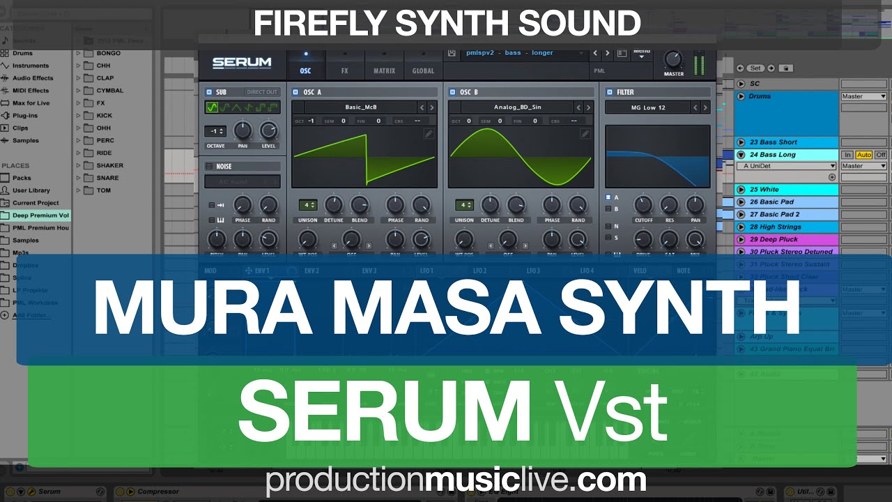 Serum Tutorial - Mura Masa Firefly Synth