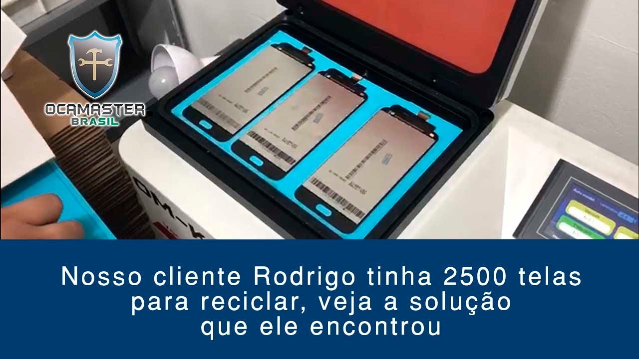Laminando mais que uma tela na OM-K6-EDGE