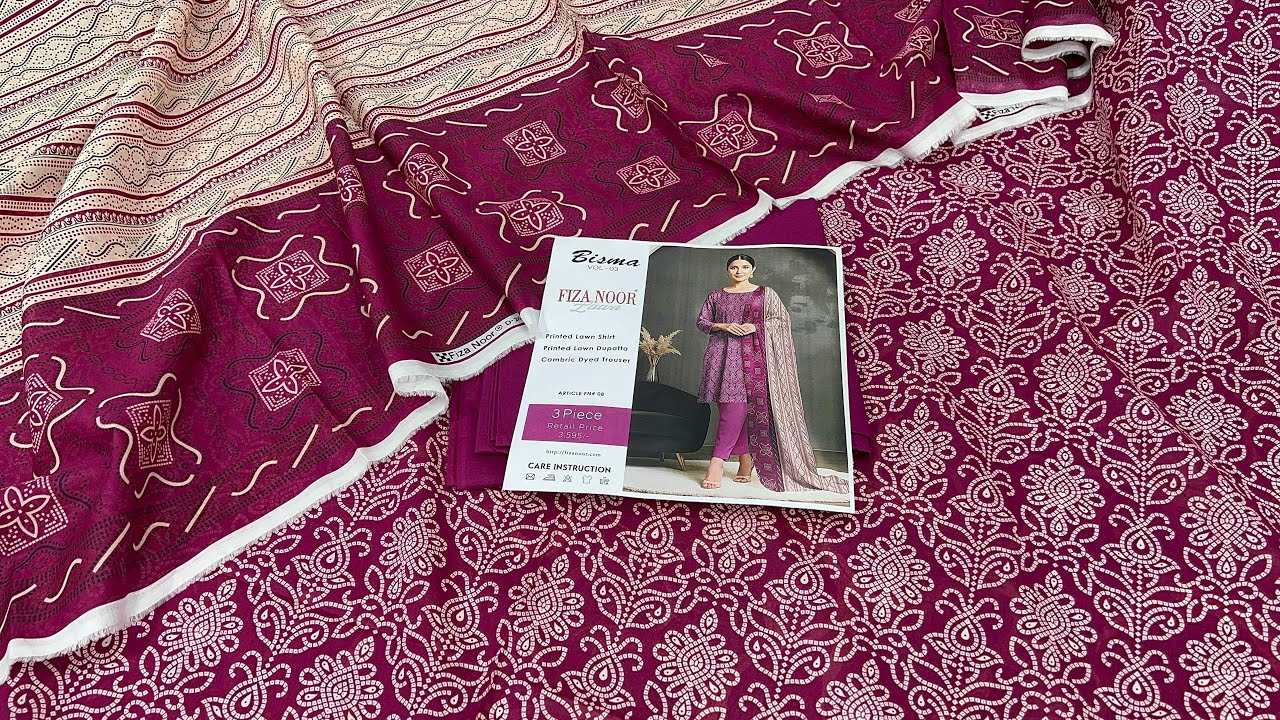 ORIGINAL BRAND | BISMA BY FIZA NOOR | ONLY RS.1950 | LAWN COLLECTION 2026 | FIZA NOOR BRAND | CLOTHS