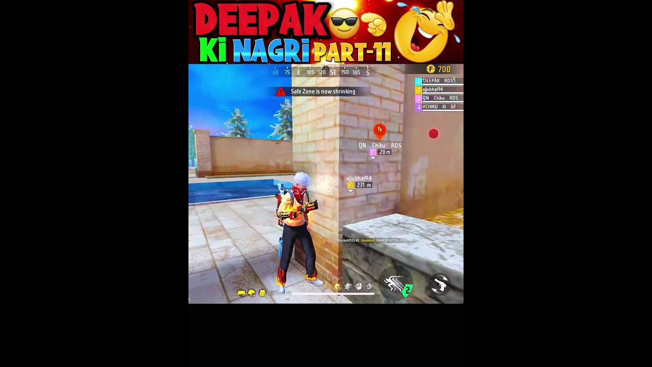 Deepak ki Nagri 😂 (part-11) |free fire funny moments| #shorts #freefire #deepakrds #funny