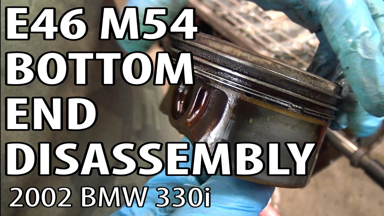 BMW E46 Bottom End Disassembly DIY #m54rebuild 14
