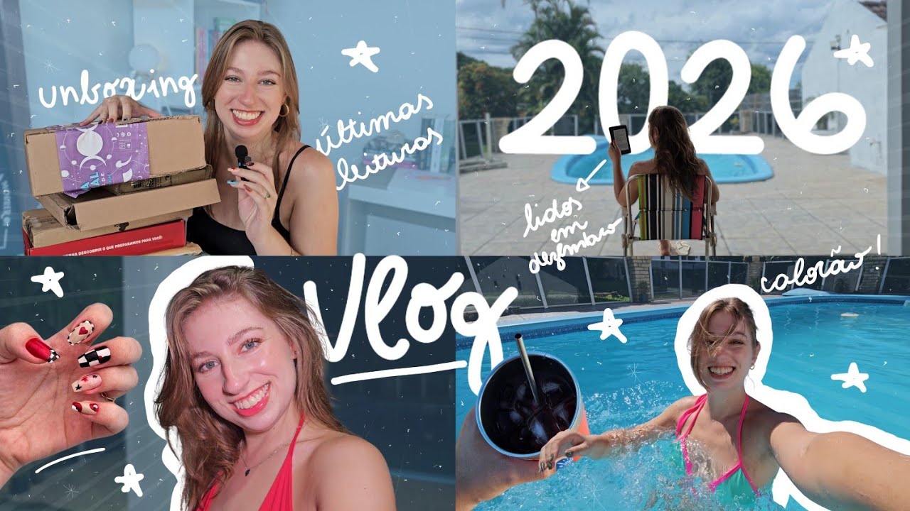 Me organizando pra 2026: unboxing, metas, verão e últimas leituras do ano