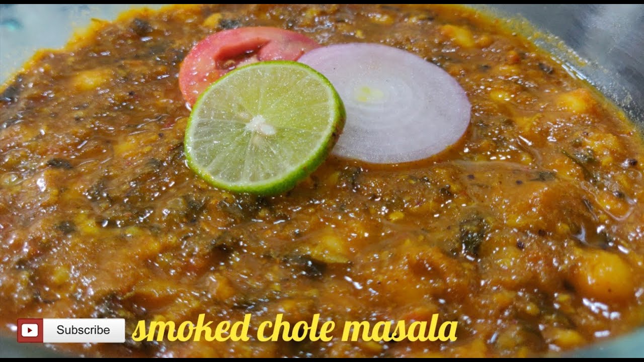 Smoked chole masala | chana masala | punjabi chole recipe | chickpea masala
