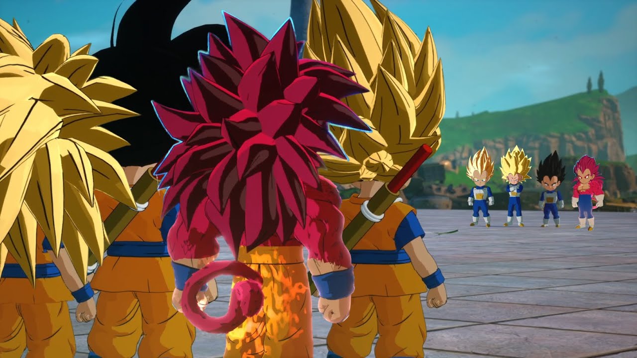 Goku Mini Forms VS Vegeta Mini Forms - Dragon Ball Sparking! Zero