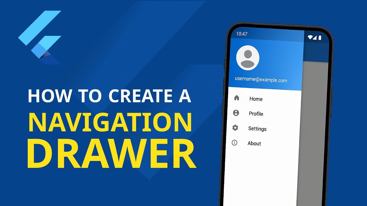 Flutter Navigation Drawer Tutorial &mdash; Build a Modern Side Menu (Step-by-Step Guide)