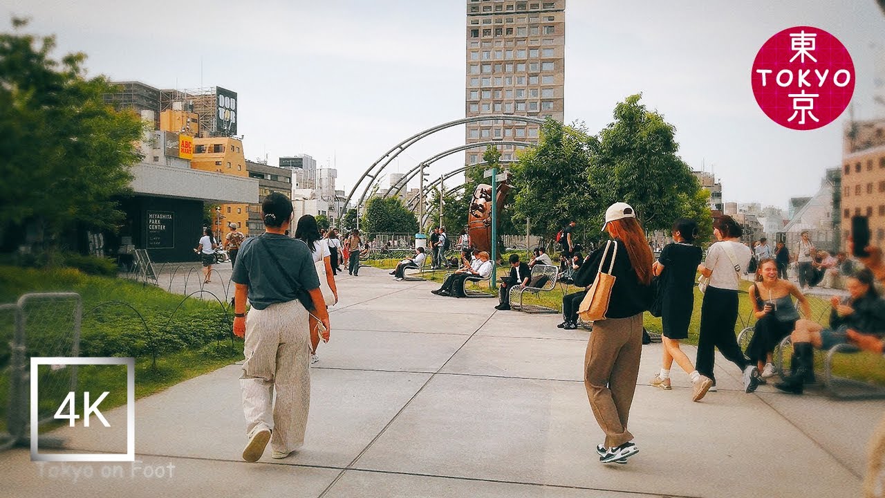 Japan | Walk from "SHIBUCHIKA" through "Miyashita park" to Harajuku in Tokyo. | 