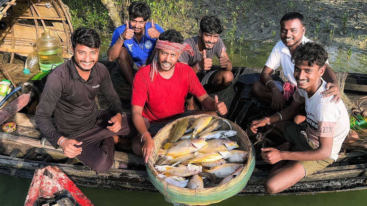 আজ সুন্দরবন নদীতে সারারাত জেগে tiger team এর সঙ্গে মাছ ধরলাম