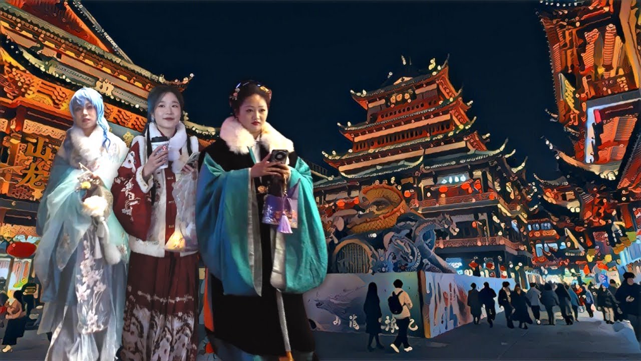 🇨🇳 Шанхай, Китай (Старая улица Юйюань) — пешеходная экскурсия в 4K и субтитры