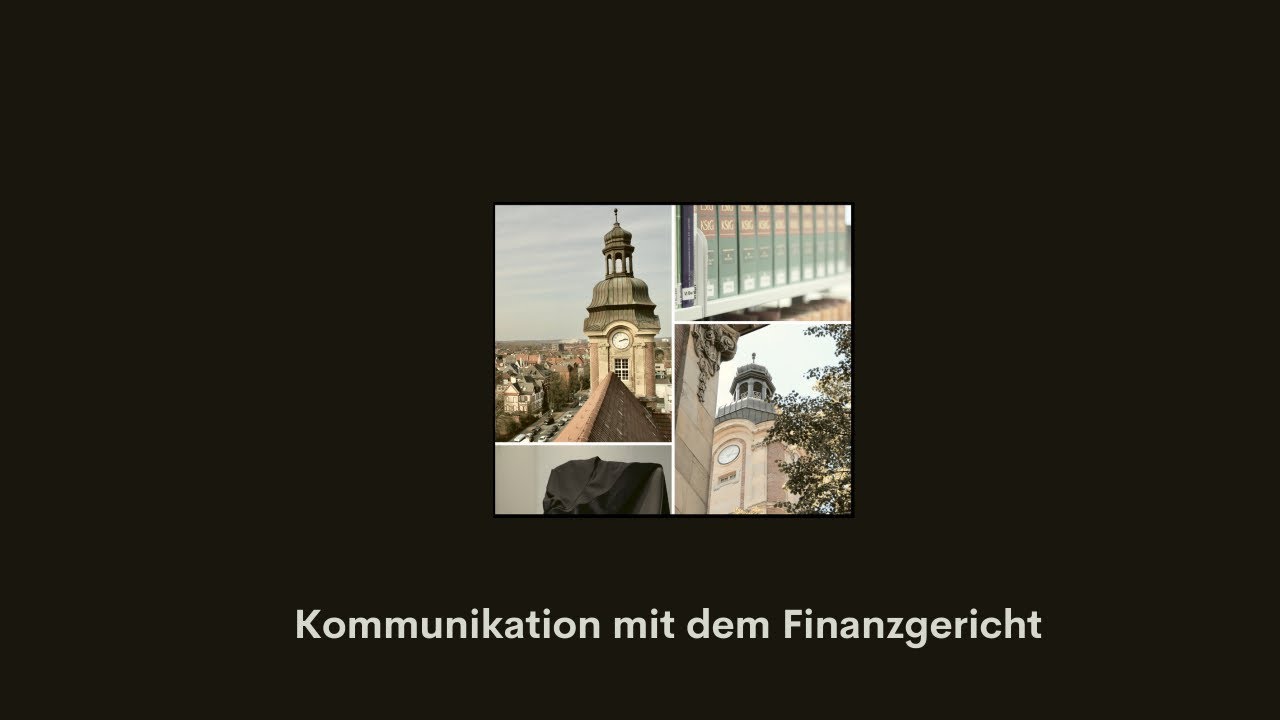 Kommunikation mit dem Finanzgericht