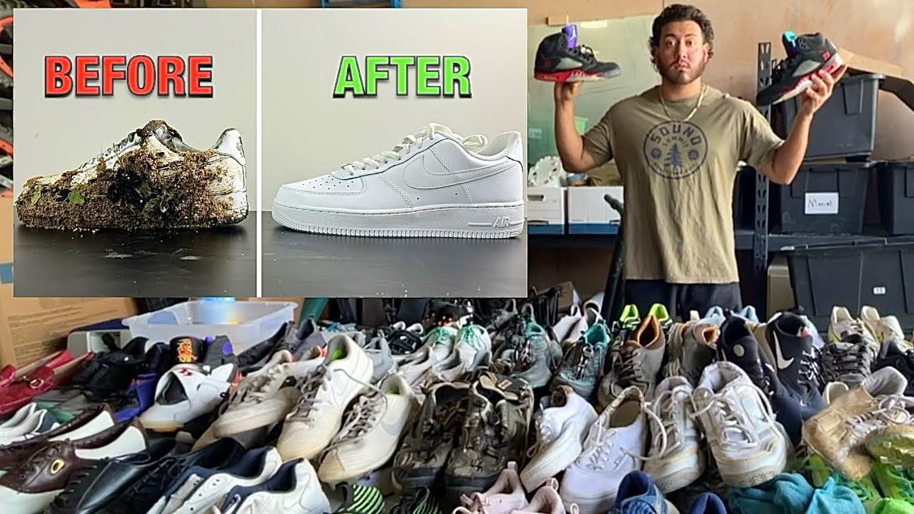How I clean 40 pairs of shoes in 3 hours