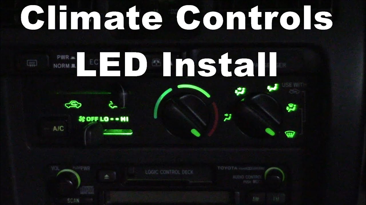 1999 Toyota 4Runner (3rd Gen) - Climate Control Lights (Part 2) - LED Install