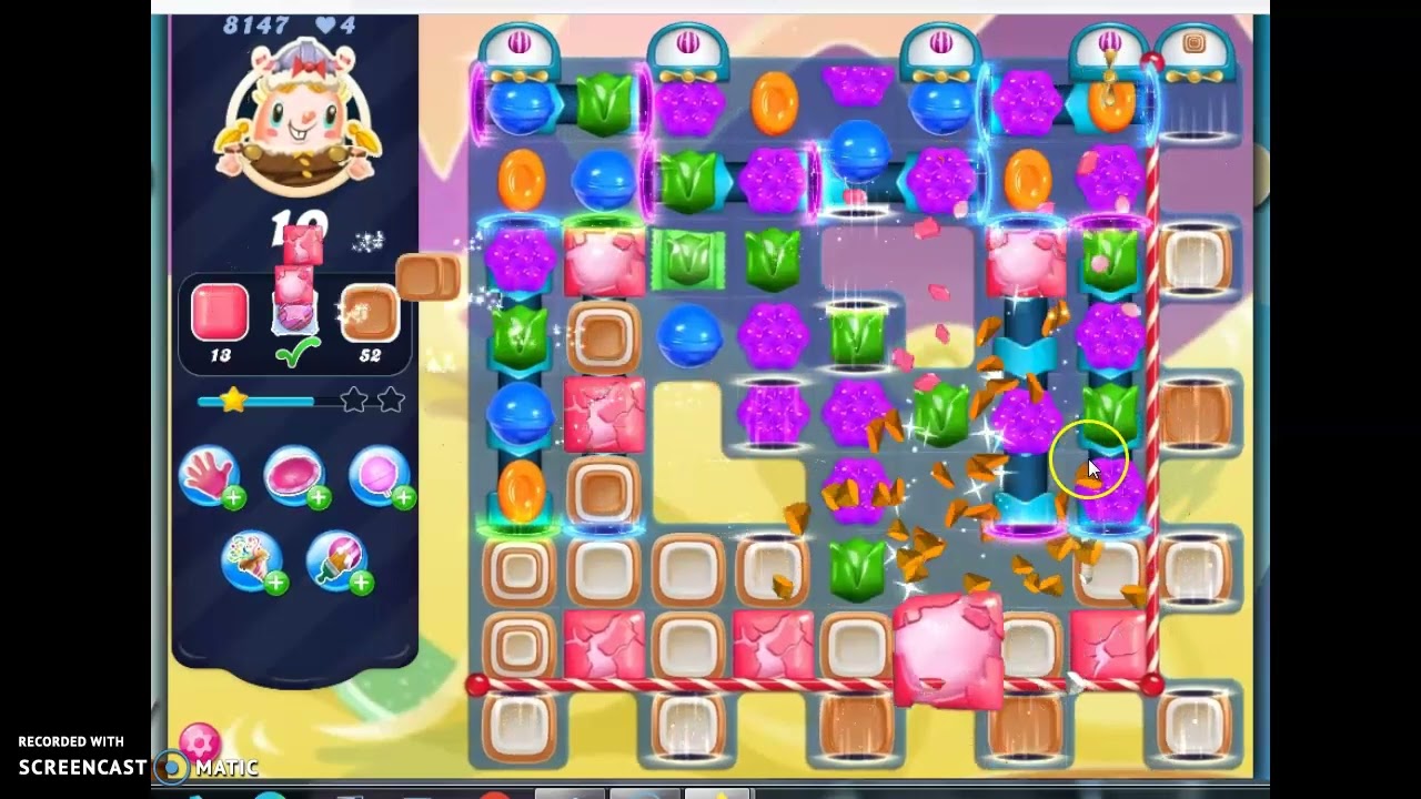 Candy Crush Saga Level 8147 No Boosters