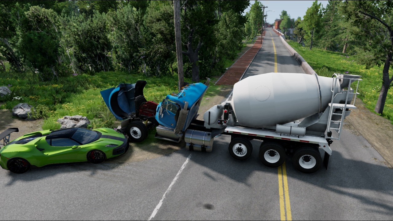 BeamNG drive Truck Simulator Crash Test