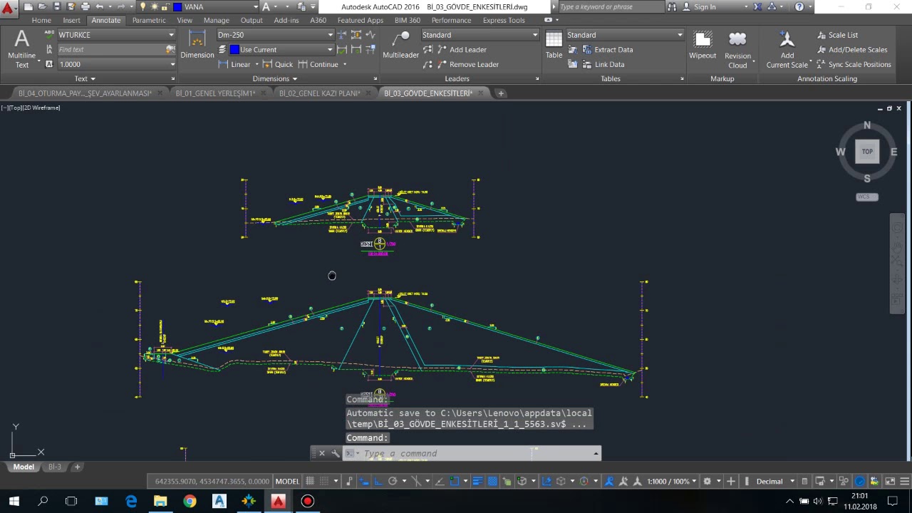 NETCAD-DSİ GÖLET VE BARAJ PROJELERİNDE GÖVDE ENKESİTLERİN OLUŞTURULMASI