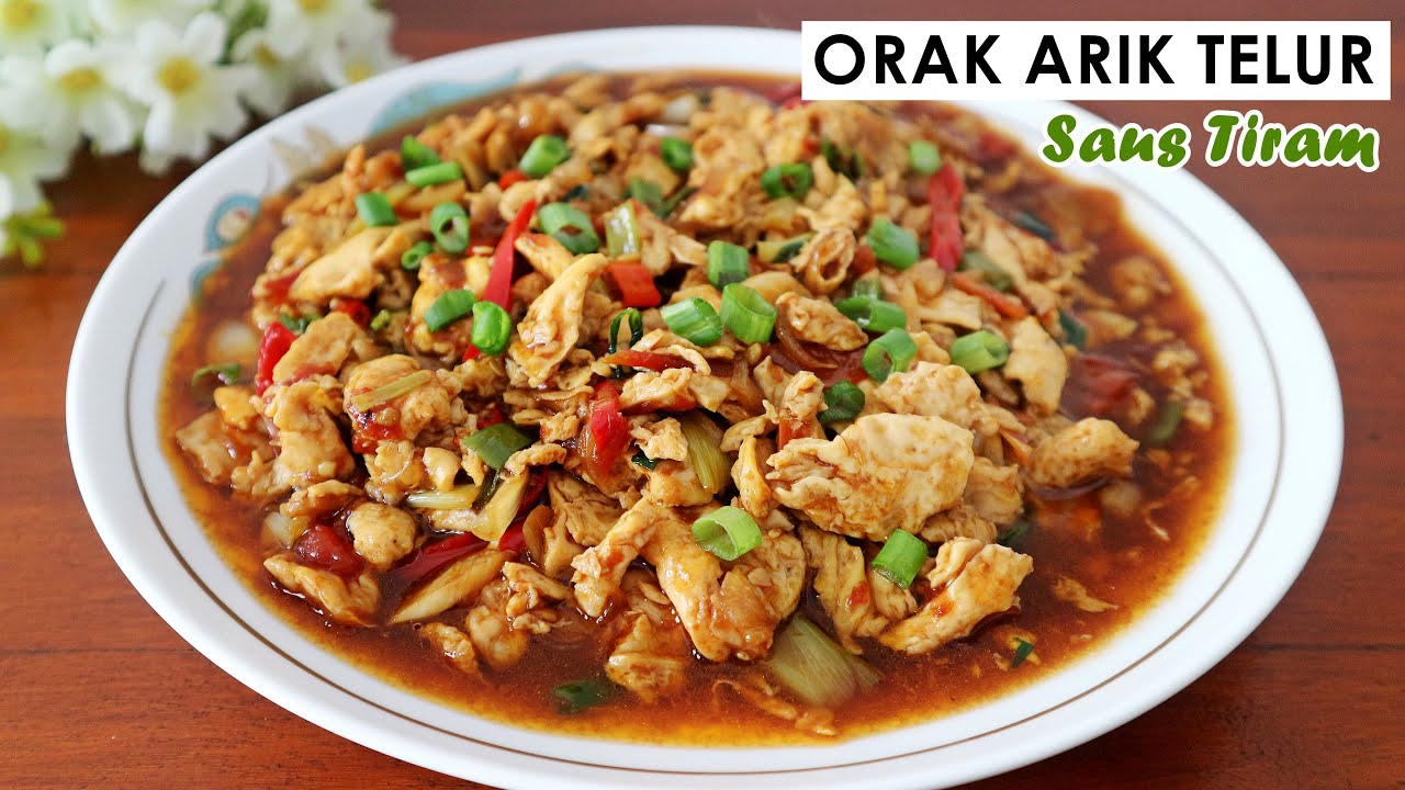 EMPAT BUTIR TELUR JADI MENU YANG NIKMAT | RESEP TELUR ORAK ARIK SAUS TIRAM