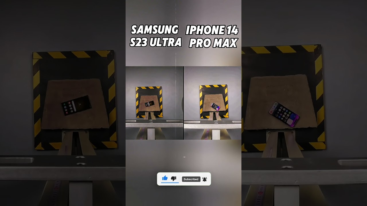 💀iPhone 14 Pro Max vs Samsung S23 Ultra DROP TEST &ndash; WHO SURVIVES?!😱🔥 #viralvideo