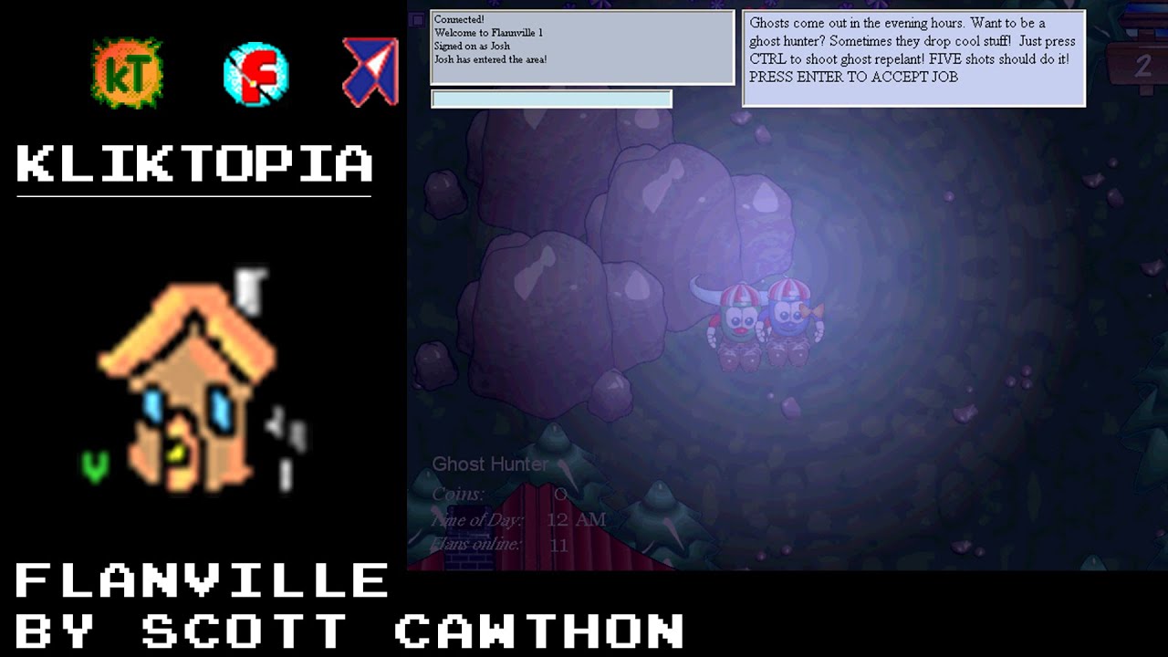 Flanville by Scott Cawthon |  Freeware online multiplayer RPG game made in MMF 1.5