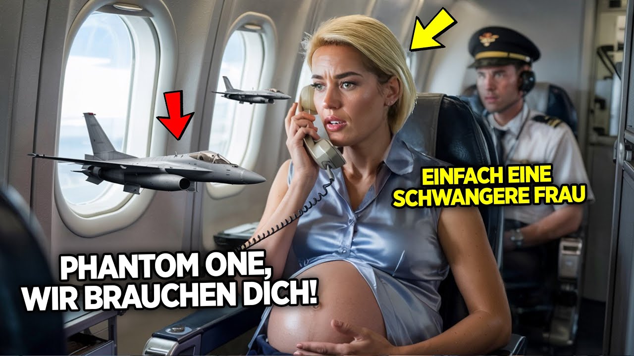 Sie war nur eine schwangere Passagierin – bis das Cockpit verstummte und F-16 meldete: „Phantom One“