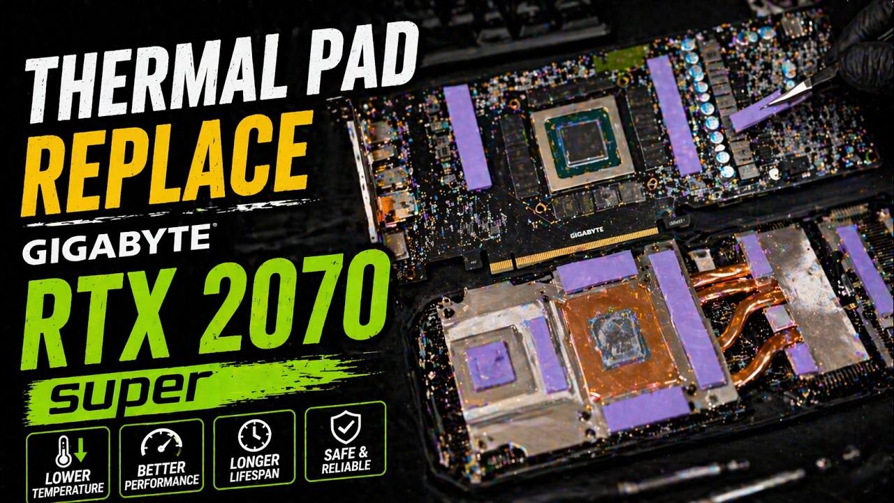 Thermal Pad Replace GIGABYTE RTX 2070 Super