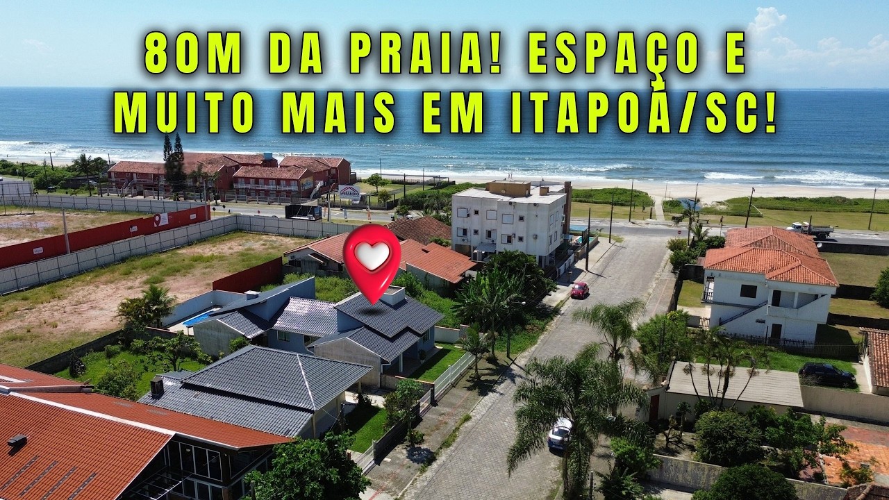 Casa à venda a 80m da Praia! Piscina Privativa e Lazer Completo! Itapoá, Santa Catarina