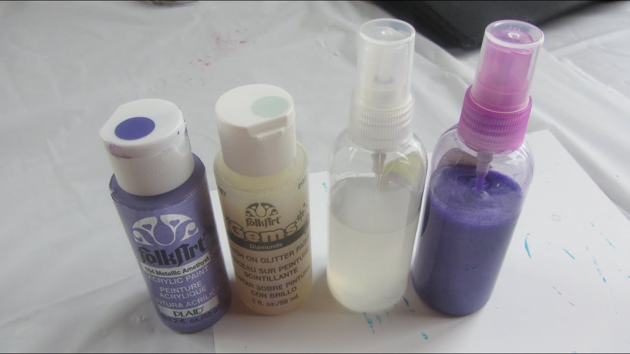 Making My Own Glimmer Mist Spray Paint Sprays Craft Tutorial