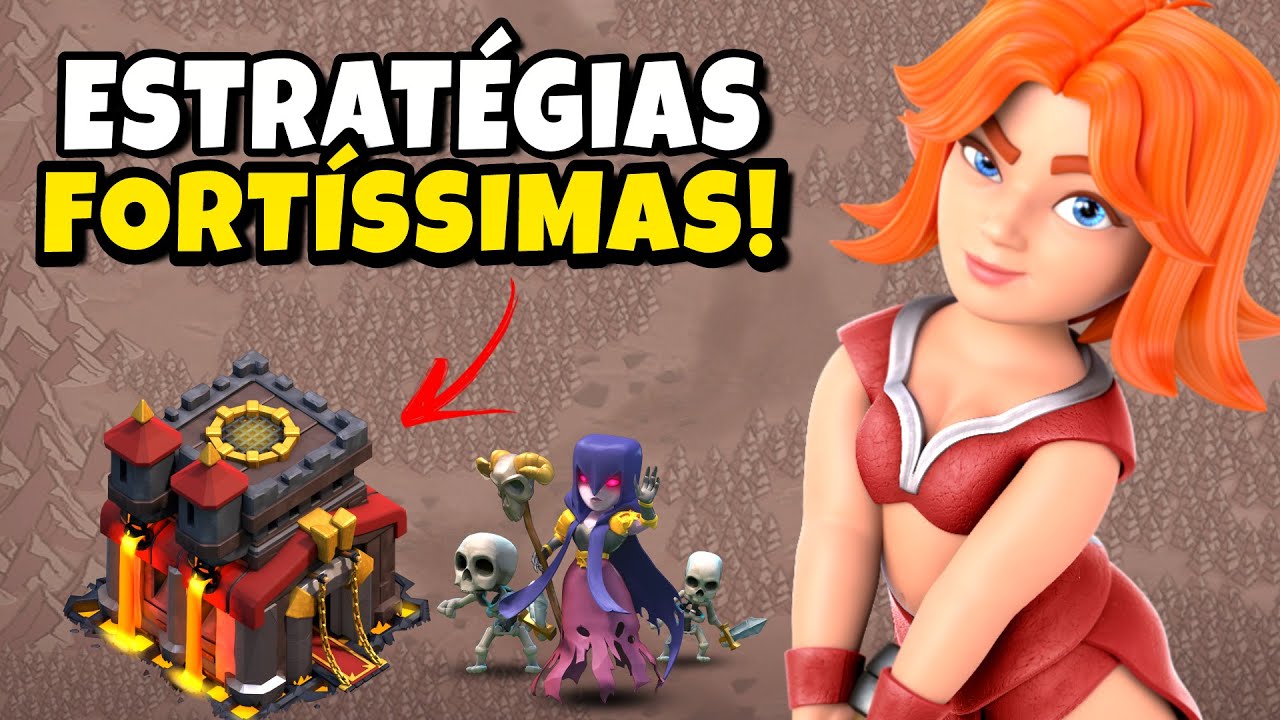 COM ESSES ATAQUES FICA MUITO FÁCIL PTZAR CV10 | CLASH OF CLANS