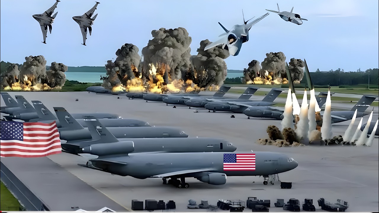 13 минут назад крупнейшая авиабаза США была уничтожена российскими пилотами Як-141.