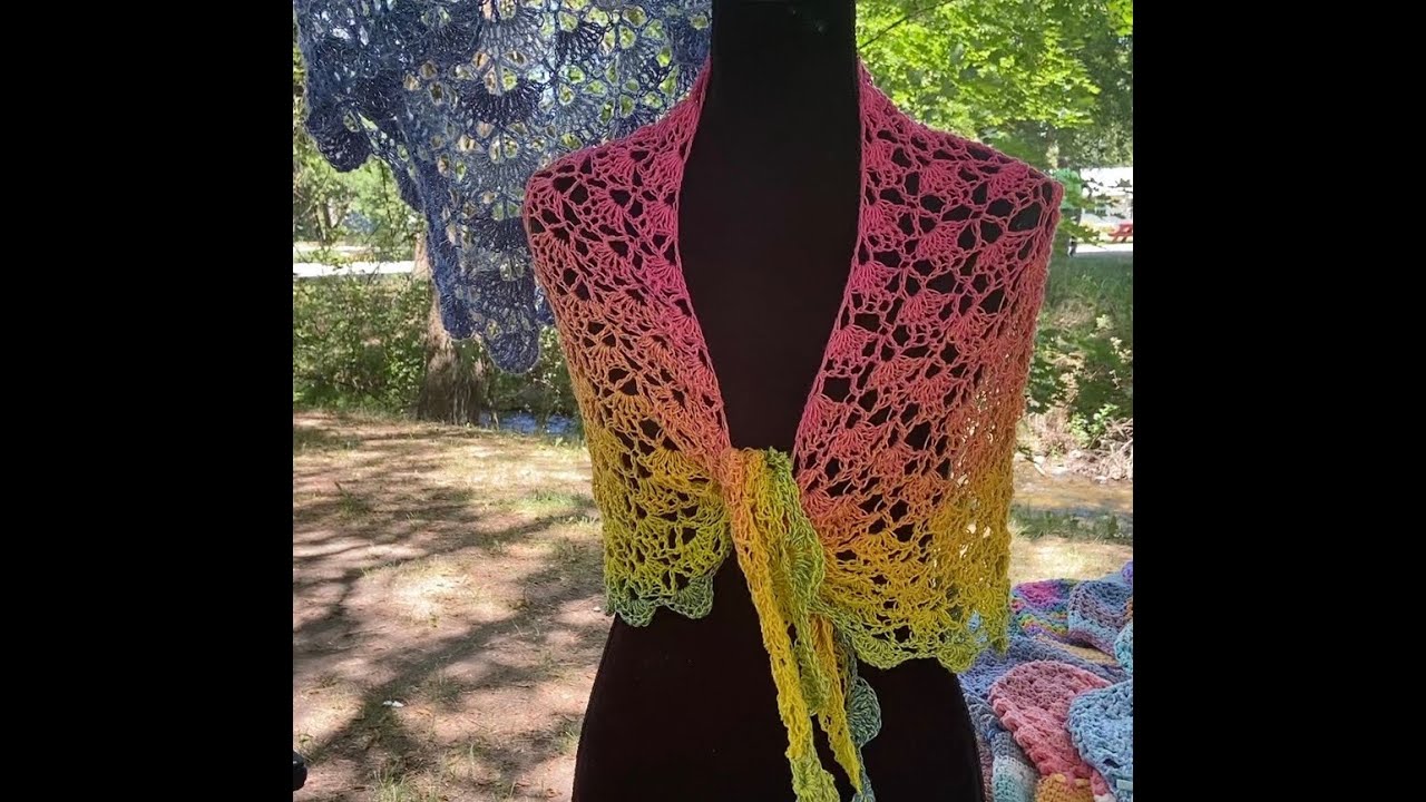 🧶 Crochet South Bay Shawl / Shawlette ~ 3 Border Options!!  🌸 Updated Alternate 5/23 ~ Link Below! 🌸