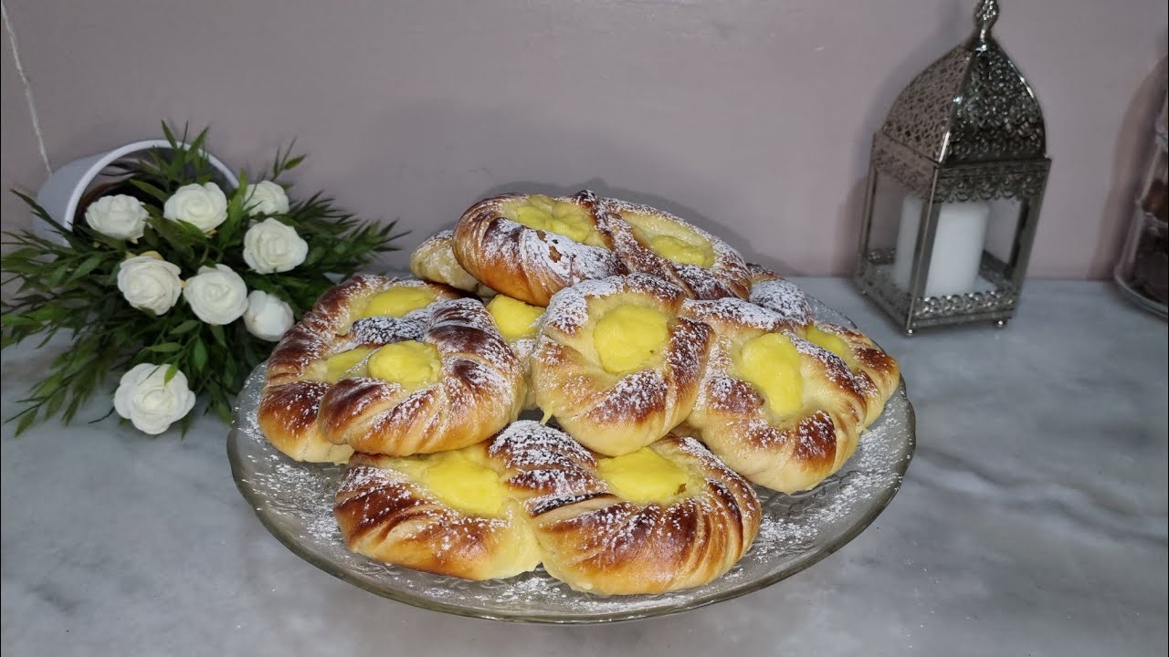 recette de koek à la crème pâtissière vraiment délicieux 😋