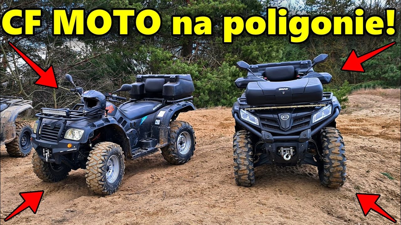 QUAD CF MOTO 500 i CF MOTO 520 w małym terenie! | Pojechaliśmy na poligon! | Test nowej lawety 2022