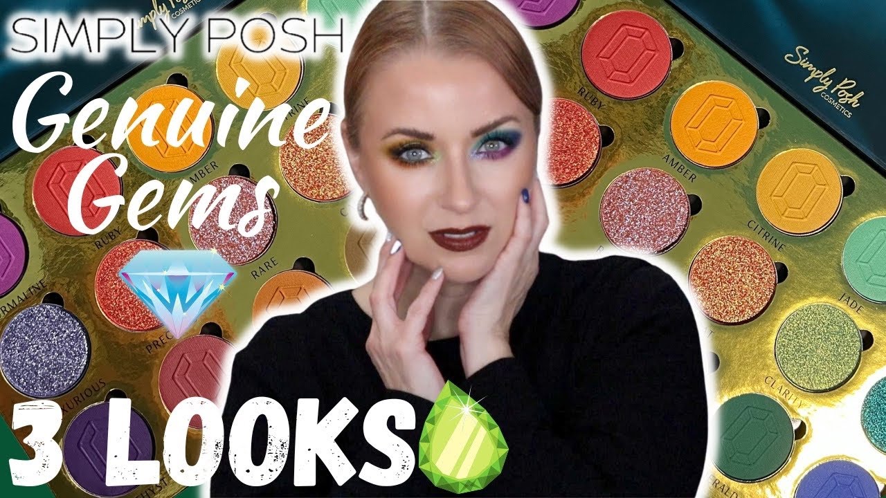 Simply Posh Cosmetics Genuine Gems Palette Review + 3 LOOKS | Steff's Beauty Stash