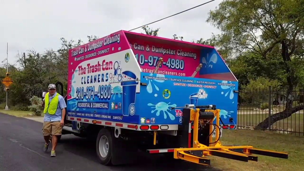 The Trash Can Cleaners - Full Walkthrough of Bin Cleaning Process - We build & sell these units!