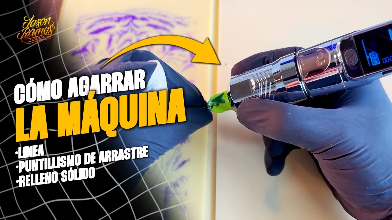 Como agarrar la MAQUINA DE TATUAR de forma correcta / BEST way to hold TATTOO MACHINE