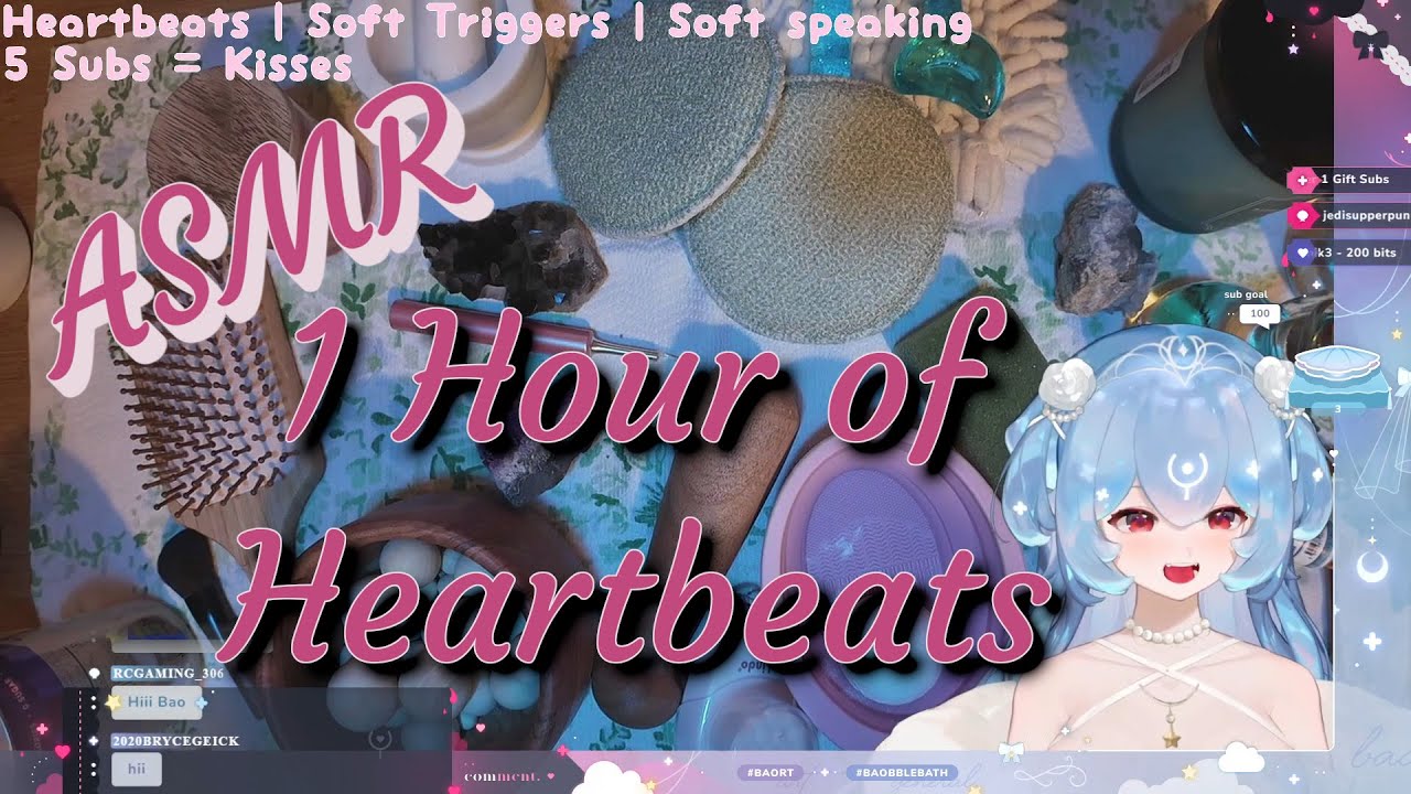 🌸ASMR🌸 1 Hour of Bao Heartbeat ASMR
