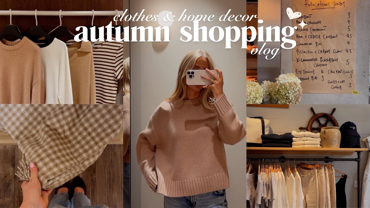 come cosy autumn shopping with me: home decor & clothes
