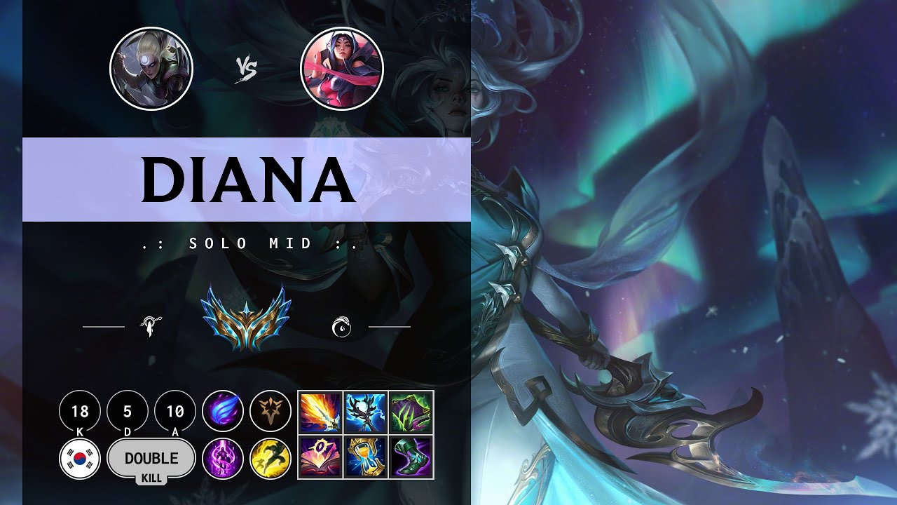 Diana Mid vs Irelia - KR Challenger Patch 14.11
