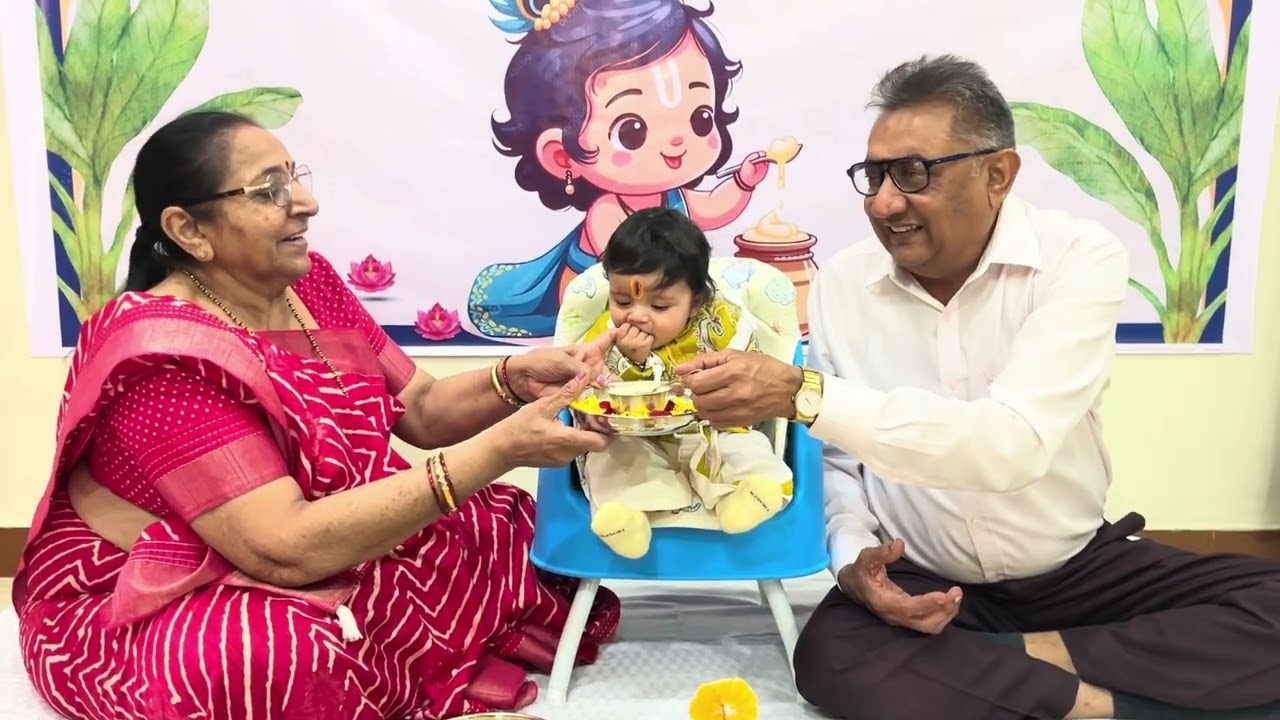 Annaprashan ceremony ✨ #gujarati #gujju #gujarativlog 