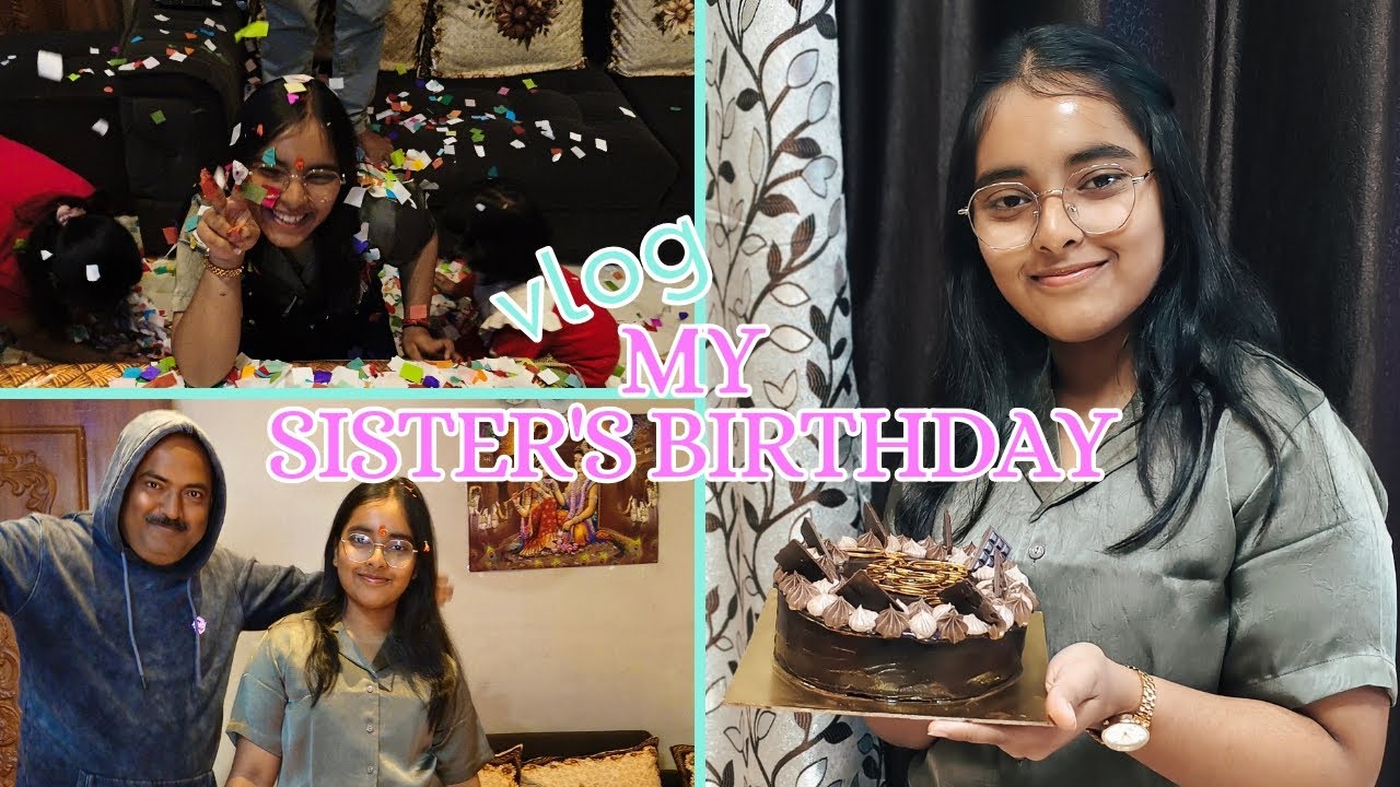 My sister's birthday vlog🎉❤️🥳||prank🎂||vaishnavi soni|| #trending #vlogs #birthdaycelebration #yt 