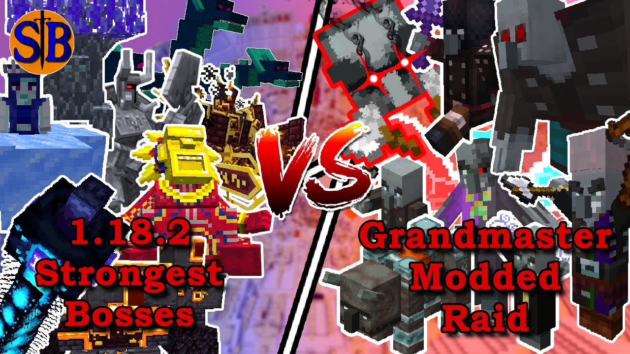 Strongest Bosses from 1.18.2  vs Grandmaster Modded Raid | Minecraft Mob Battle (8000 Special)