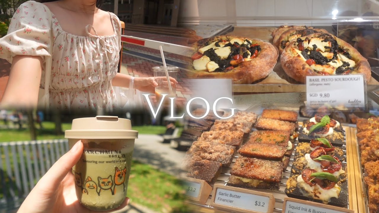 vlog | Bugis & chinatown café and bakery tour, east coast park morning picnic