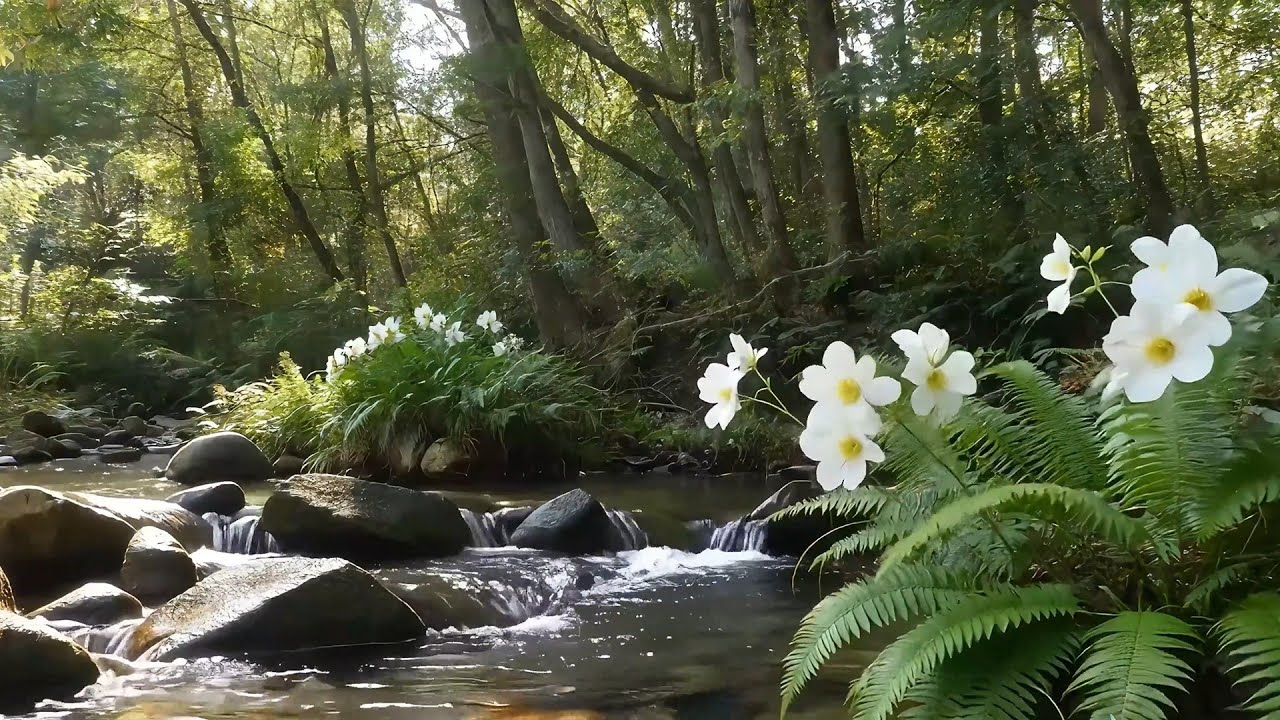 Peaceful Heavenly River Ambience From Paradise Guiding the Soul Into Calm and Deep Night Sleep