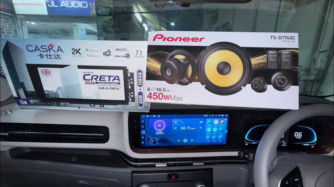 Creta 2026 с 12,3-дюймовым дисплеем Caska 6/128 ГБ, акустической системой Pioneer D1740C и центра...