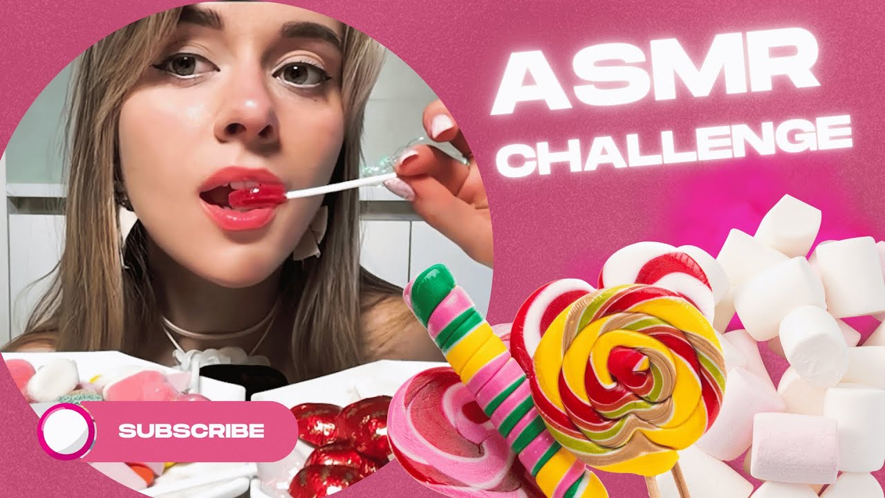 [4K] ASMR SWEETS CHALLENGE 🍬 | Cute Eating Sounds & Candy Variety #asmr #asmrsounds