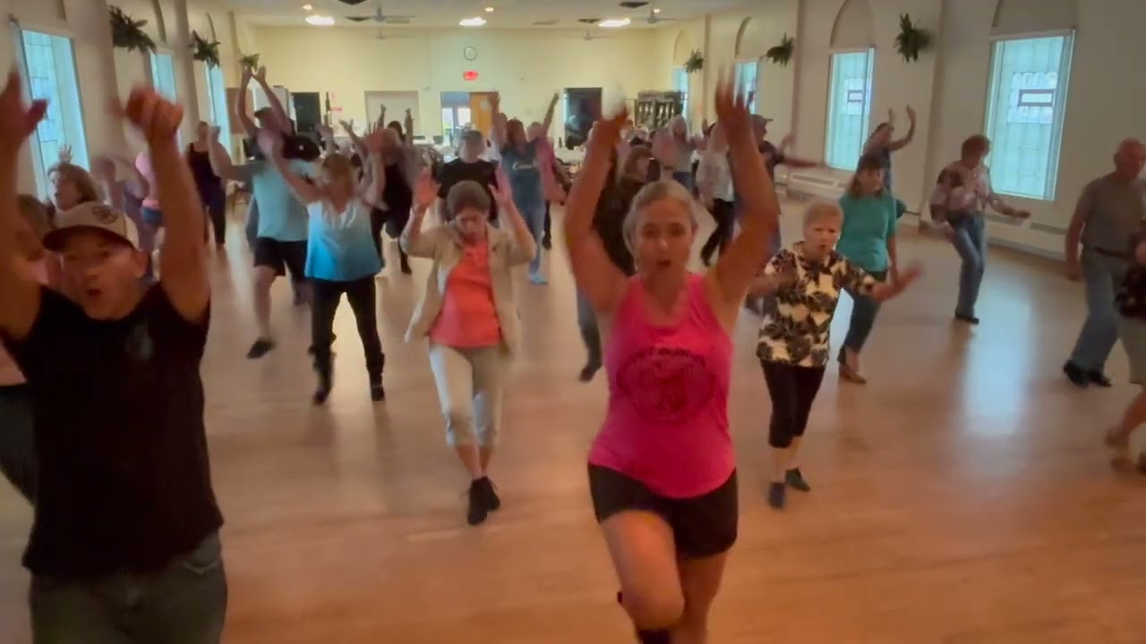 Line Dance To Wildflowers and Wild Horses